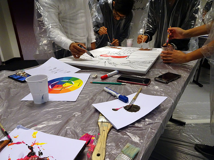 totem team peinture et team building créatif